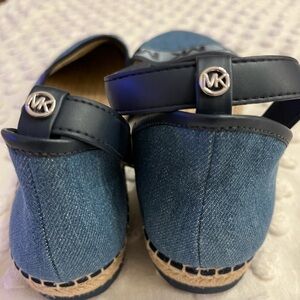 Michael Kors Blue Denim Espadrille Sandals
